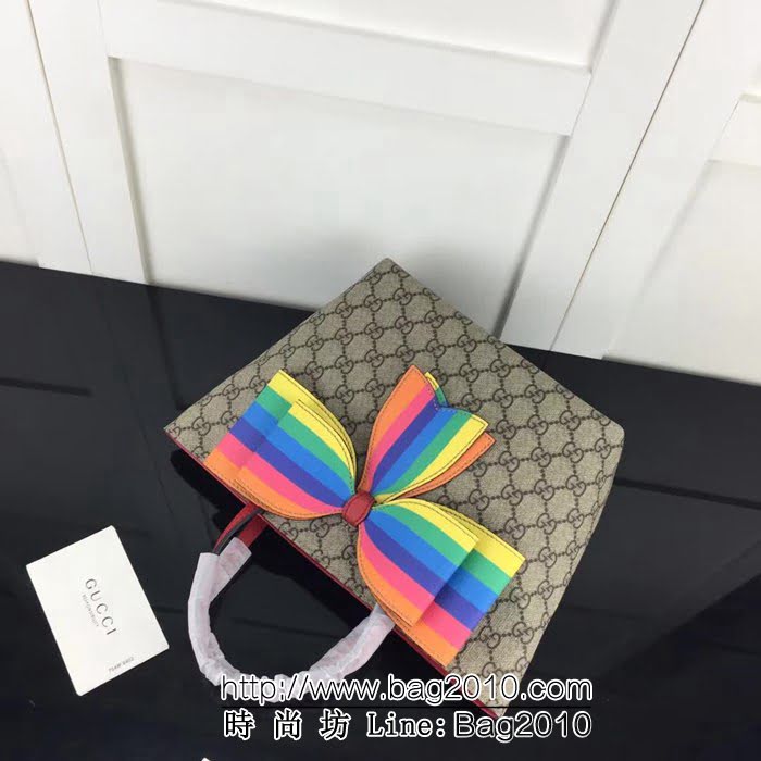 GUCCI古馳原單 新款專櫃品質原單貨實物實拍501804彩虹蝴蝶手提購物袋 HY1246